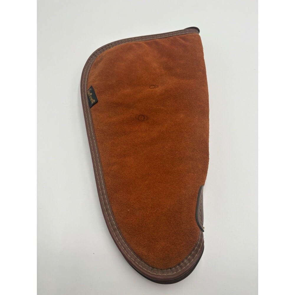 Vtg Black Sheep Texas USA Suede Leather Wool Lined Inside Gun Revolver Holder